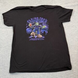 Eskimo Joe's‎ T-Shirt Men L Black Halloween Frankenstein Party 2021 Graphic